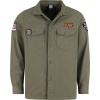 AC/DC Amplified Collection - Military Shirt - Shacket Košile khaki - RockTime.cz