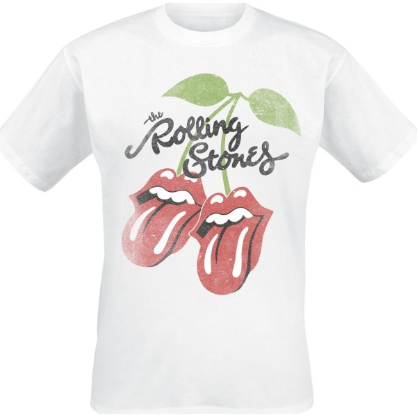 The Rolling Stones Cherries Lick Tričko bílá - RockTime.cz