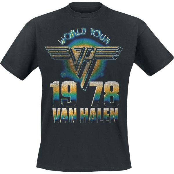 Van Halen World Tour '78 Tričko černá - RockTime.cz