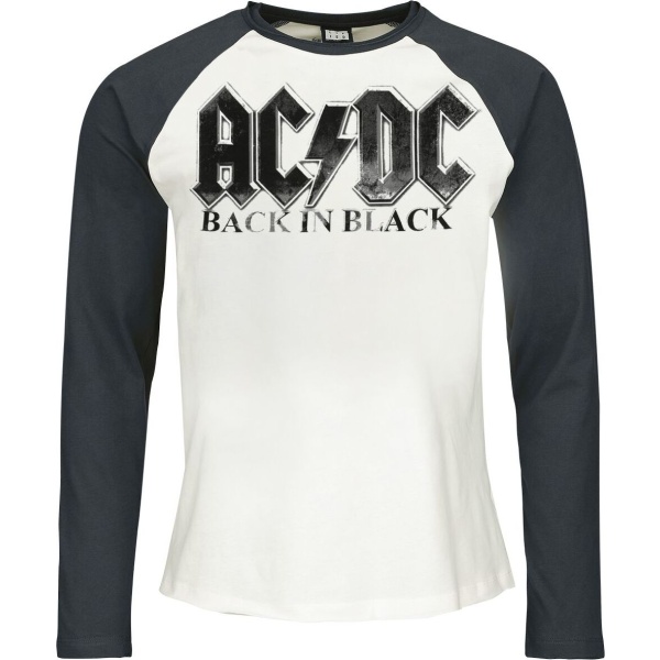 AC/DC Amplified Collection - Back In Black Baseball tričko s dlouhým rukávem vícebarevný - RockTime.cz