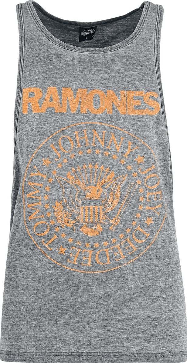 Ramones Monocolour Crest Dámský top tmavě prošedivělá - RockTime.cz