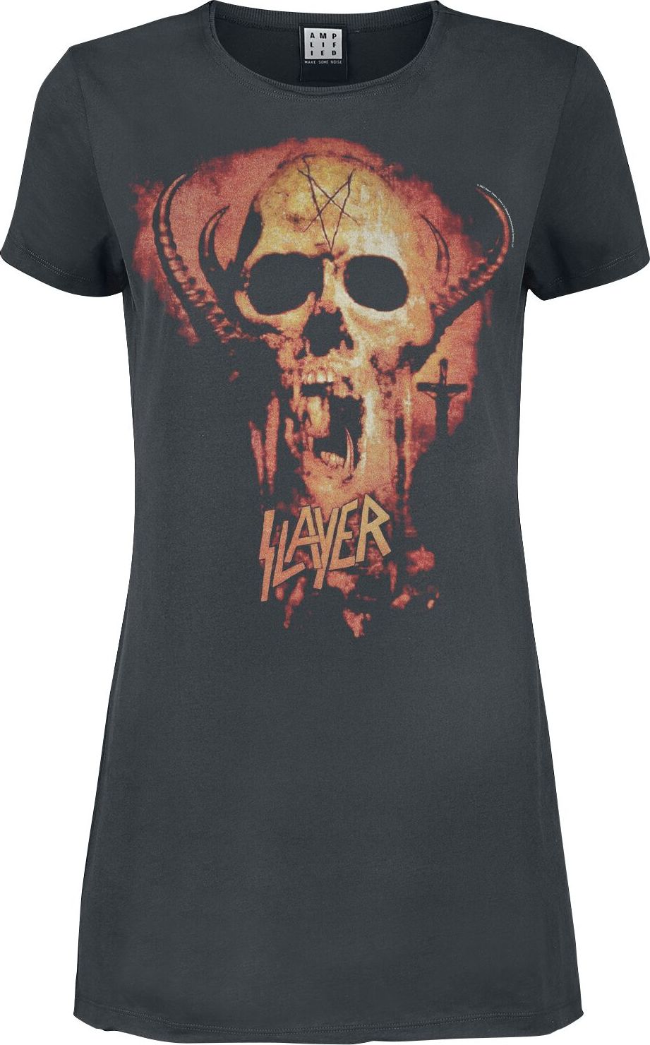 Slayer Amplified Collection - Skull Šaty charcoal - RockTime.cz