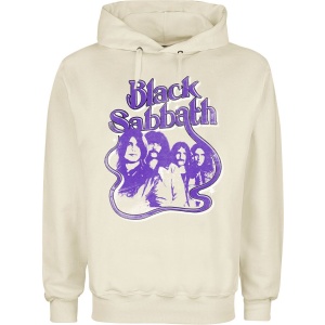 Black Sabbath Vintage Portrait Mikina s kapucí šedobílá - RockTime.cz