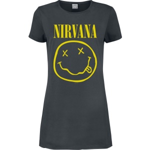 Nirvana Amplified Collection - Logo Šaty charcoal - RockTime.cz