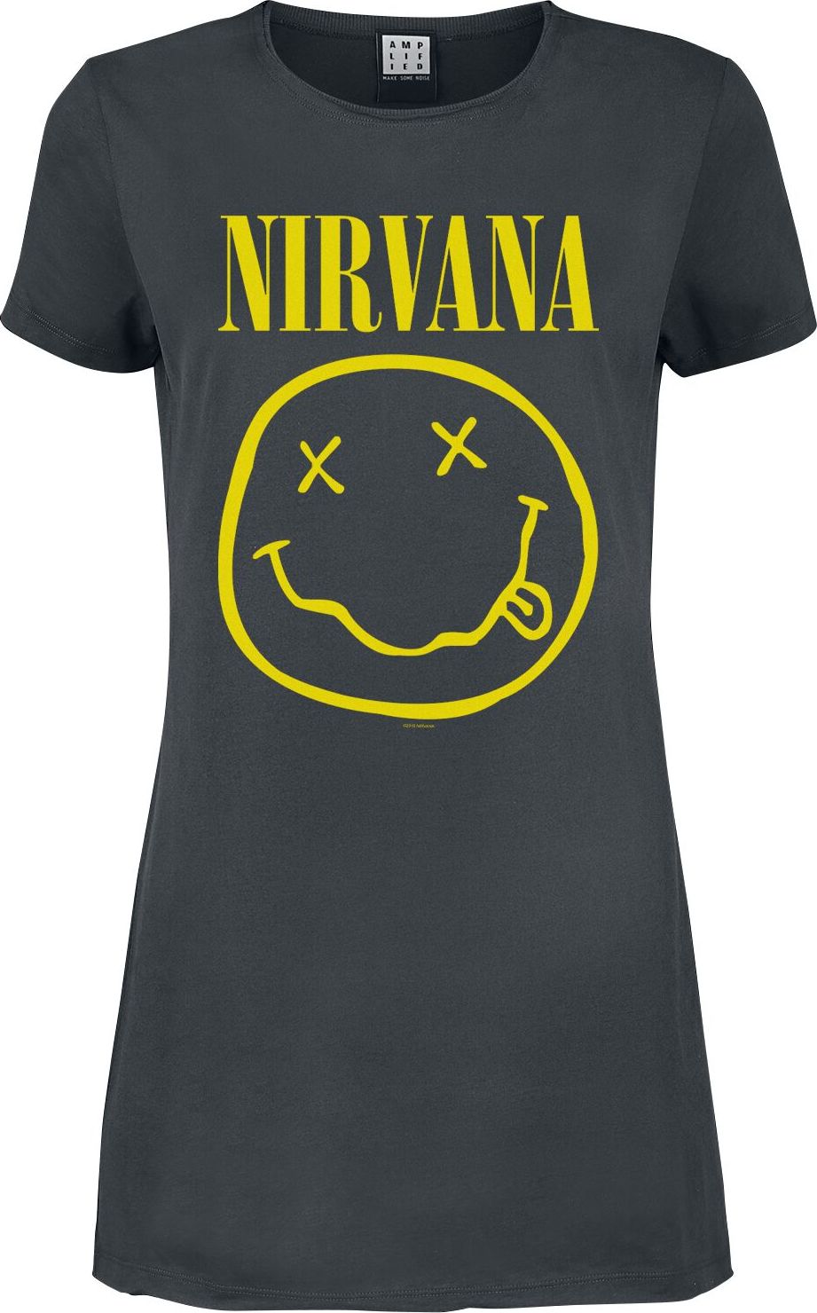 Nirvana Amplified Collection - Logo Šaty charcoal - RockTime.cz