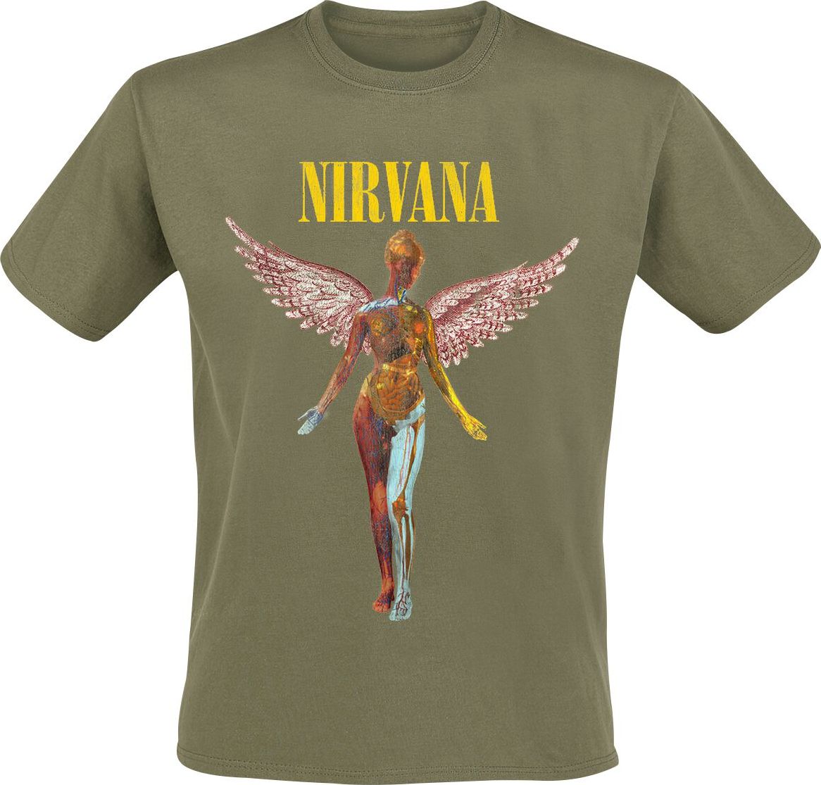 Nirvana Angel Tričko zelená - RockTime.cz