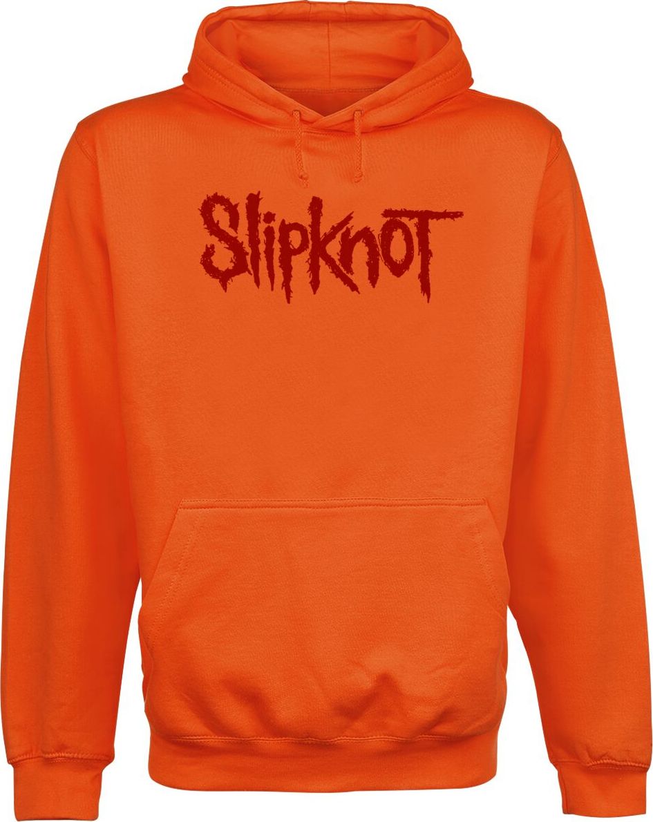 Slipknot Shattered Logo Mikina s kapucí oranžová - RockTime.cz