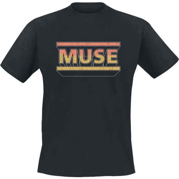 Muse 3D Muse Logo Tričko černá - RockTime.cz