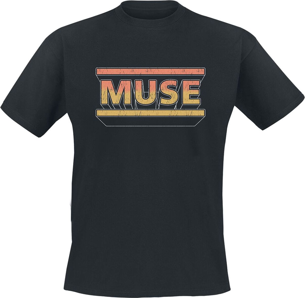 Muse 3D Muse Logo Tričko černá - RockTime.cz