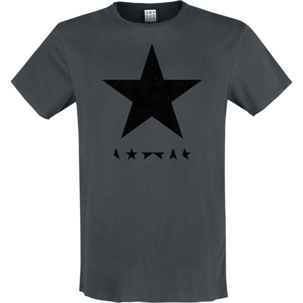 David Bowie Amplified Collection - Black Star Tričko charcoal - RockTime.cz