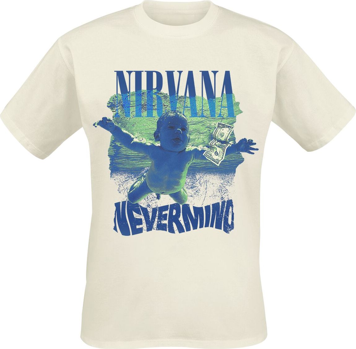 Nirvana Torn Tričko přírodní - RockTime.cz