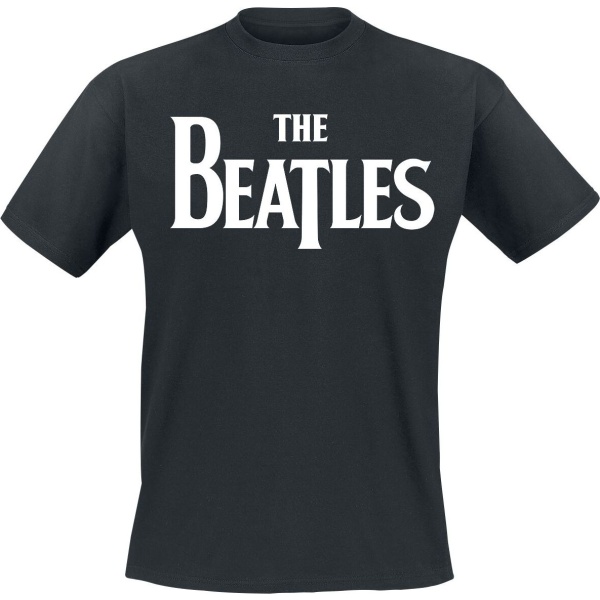 The Beatles Logo Tričko černá - RockTime.cz