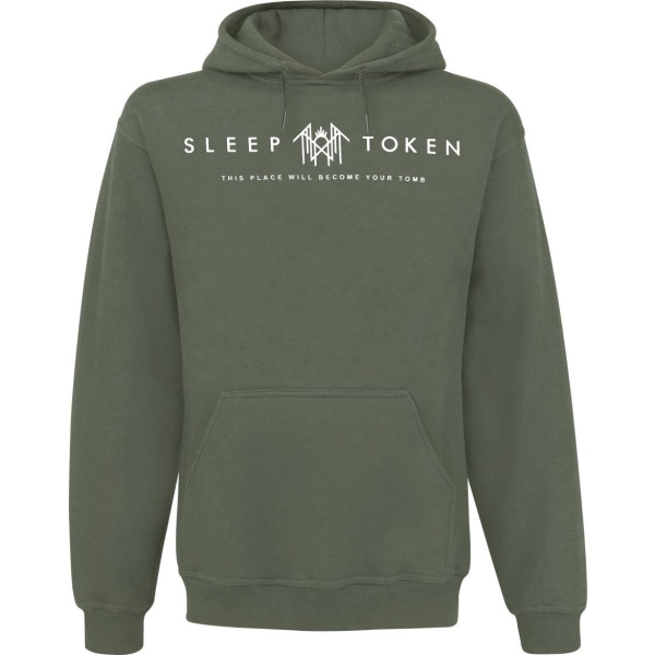 Sleep Token Mask Green Mikina s kapucí zelená - RockTime.cz