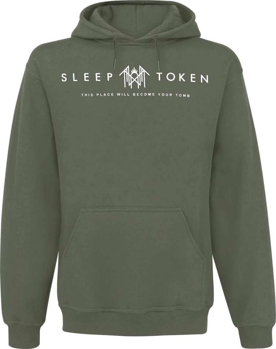 Sleep Token Mask Green Mikina s kapucí zelená - RockTime.cz