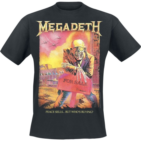 Megadeth Peace Sell Setlist Vintage Tričko černá - RockTime.cz