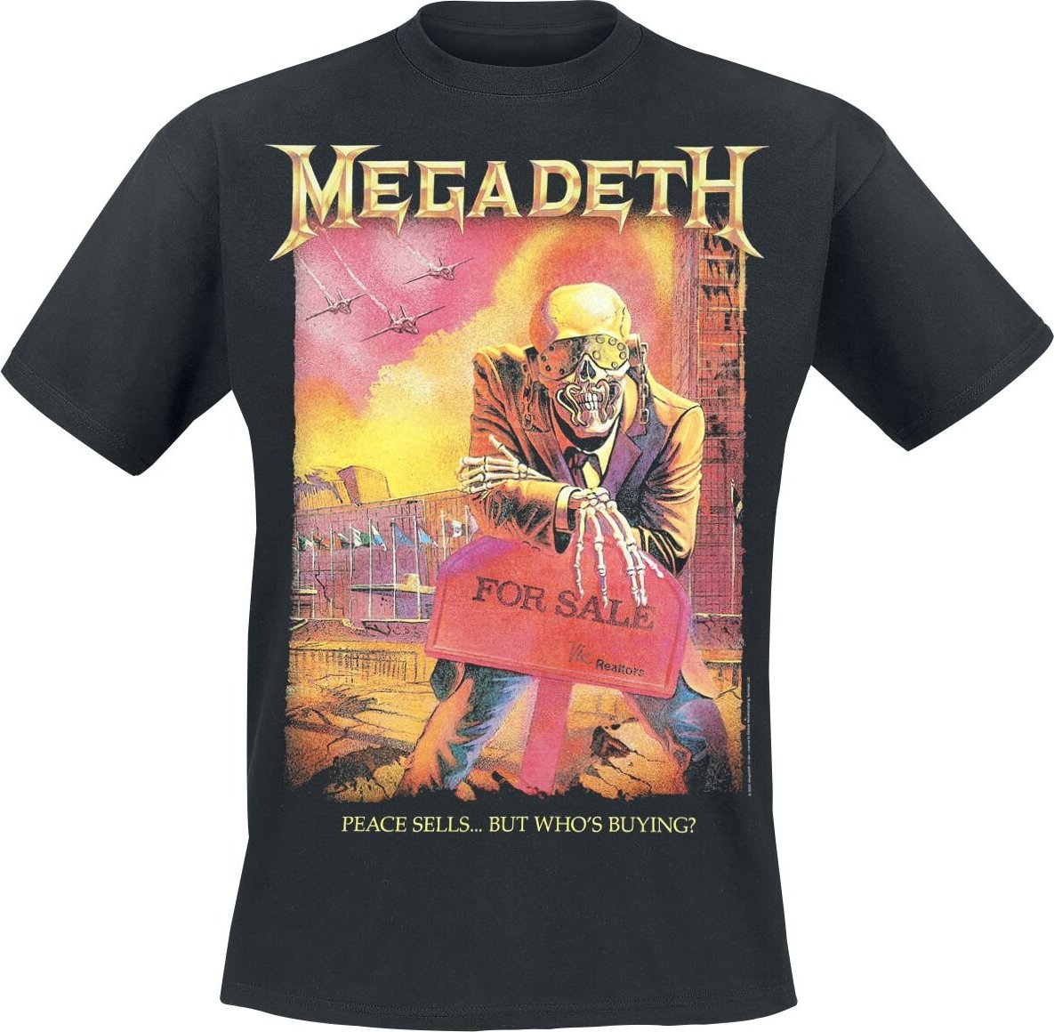 Megadeth Peace Sell Setlist Vintage Tričko černá - RockTime.cz