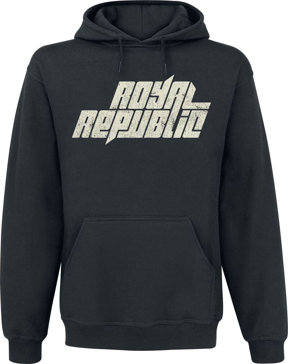 Royal Republic Vintage Logo Mikina s kapucí černá - RockTime.cz