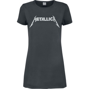 Metallica Amplified Collection - Logo Šaty charcoal - RockTime.cz