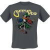 Grateful Dead Skele Jester Tričko charcoal - RockTime.cz