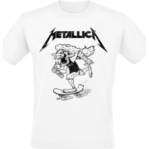 Metallica Hetfield Skates Tričko bílá - RockTime.cz