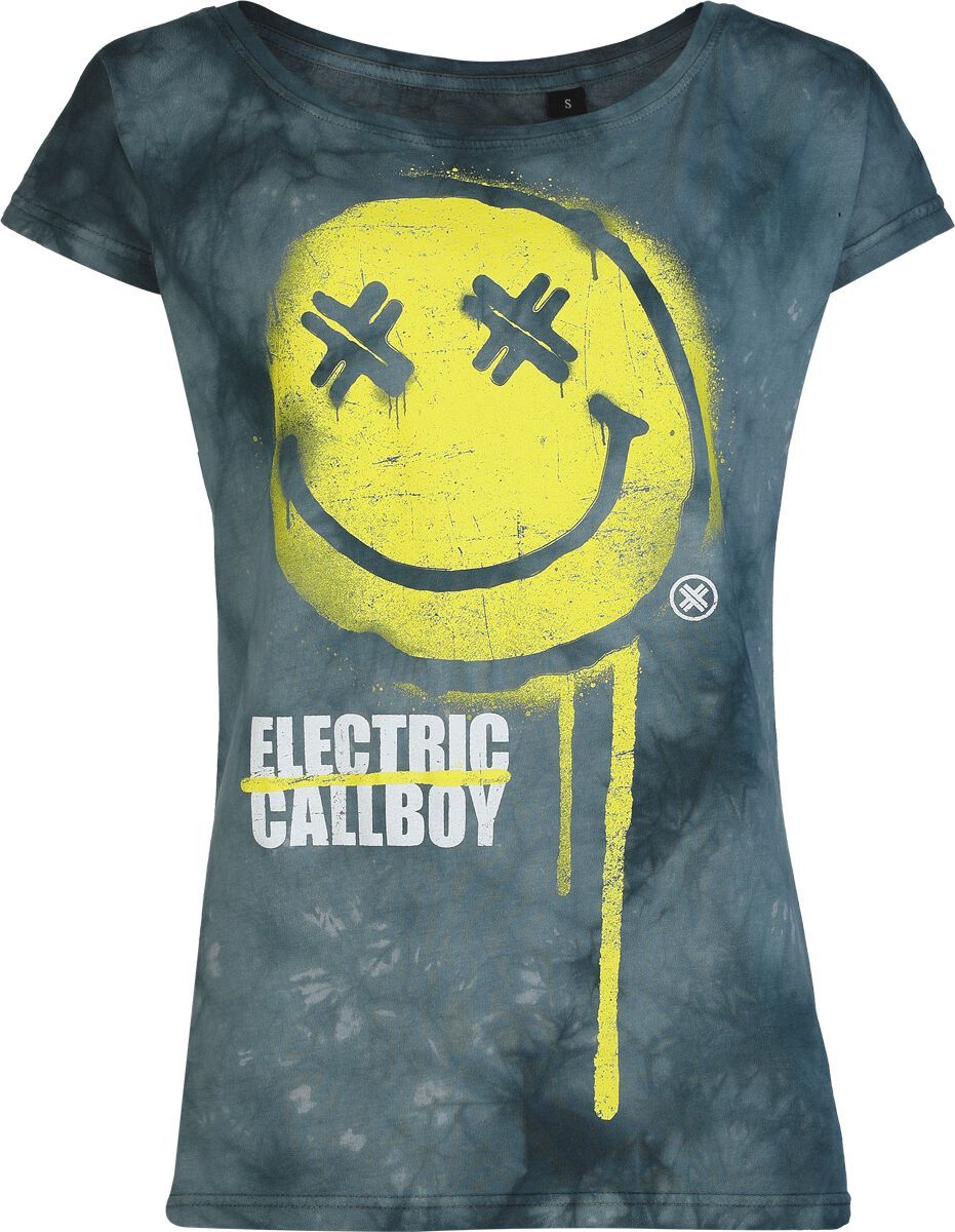 Electric Callboy Spray Smile Dámské tričko šedá - RockTime.cz