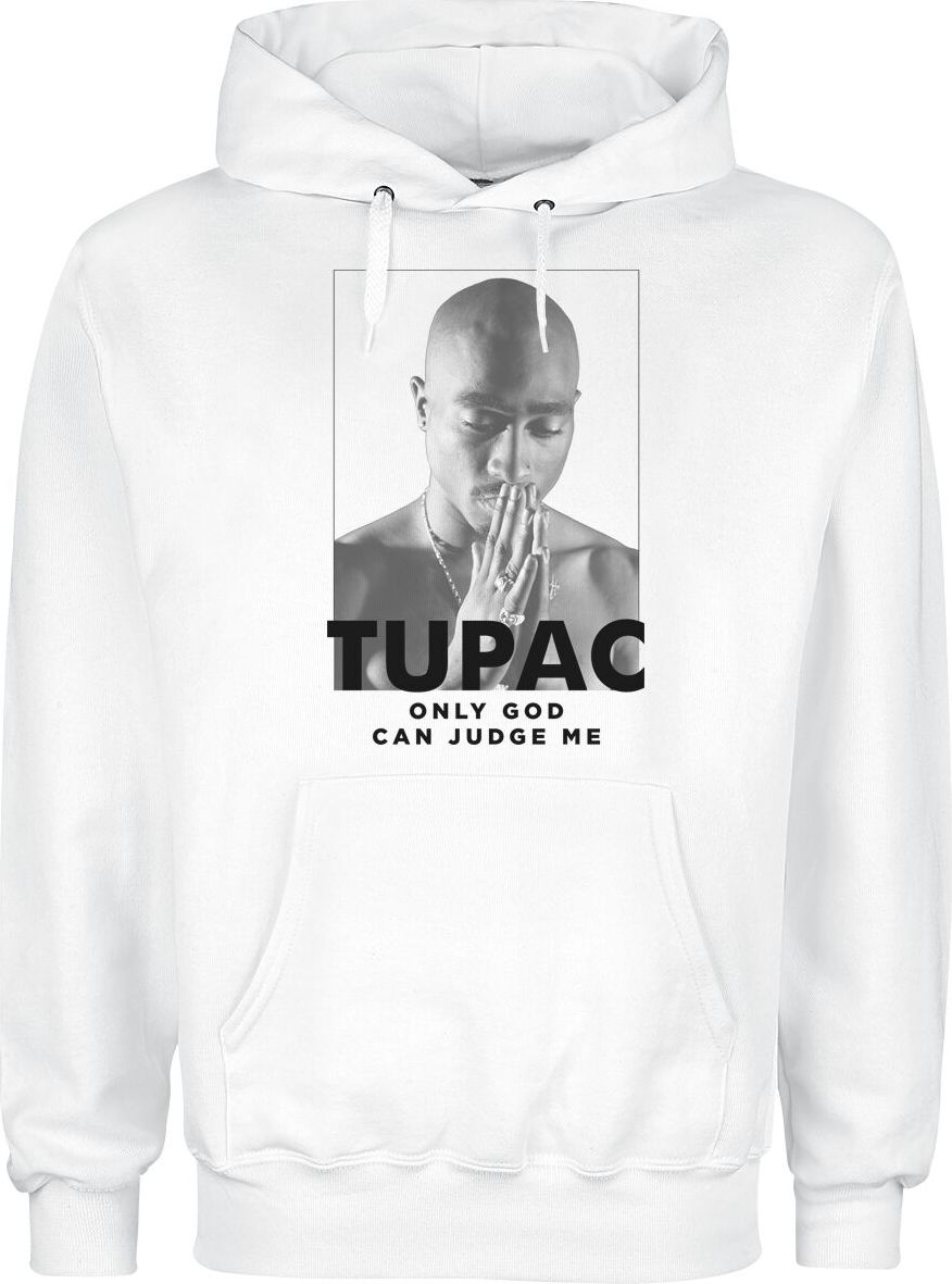 Tupac Shakur Prayer Mikina s kapucí bílá - RockTime.cz