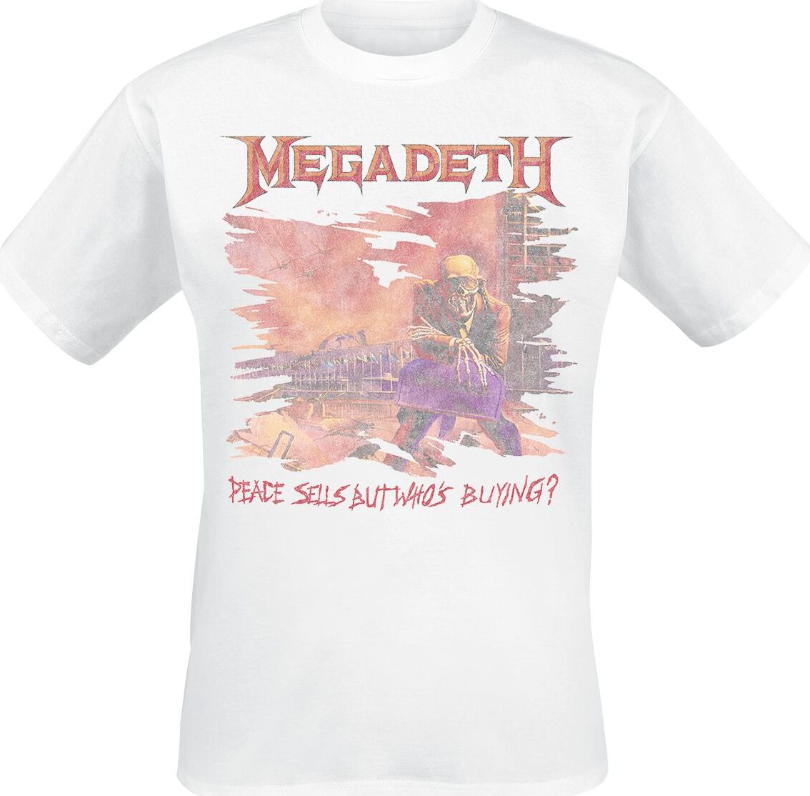 Megadeth Peace Sells Vintage Tričko šedobílá - RockTime.cz