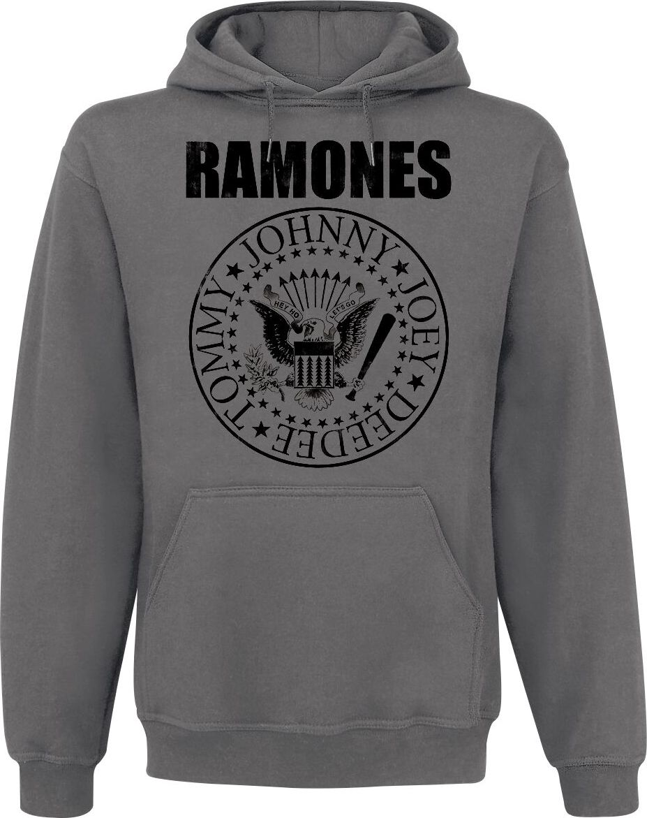 Ramones Seal Mikina s kapucí charcoal - RockTime.cz