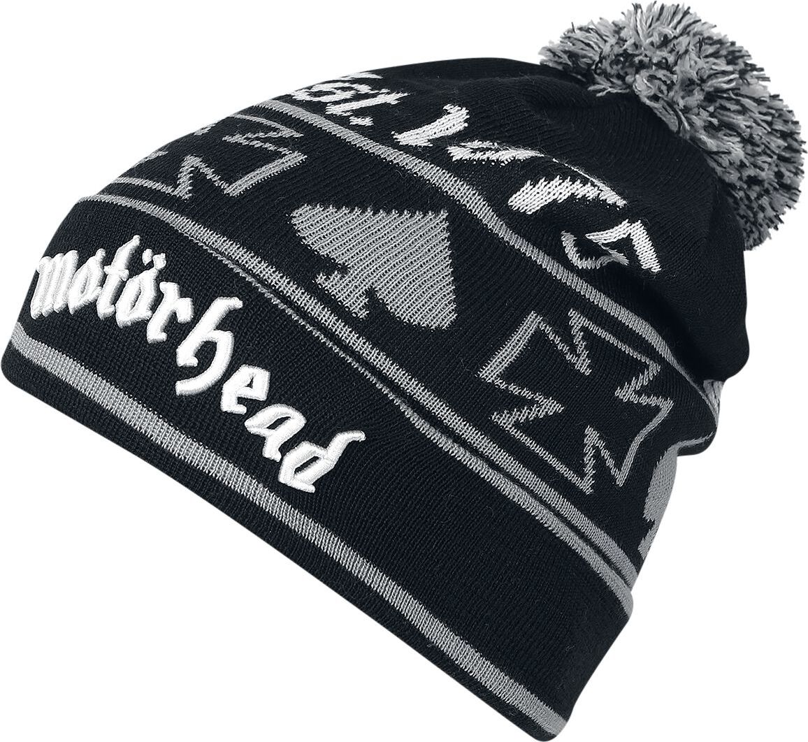 Motörhead Beanie Beanie čepice cerná/šedá - RockTime.cz