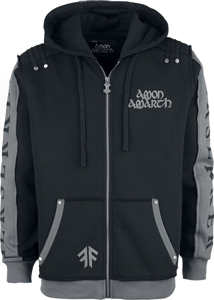 Amon Amarth EMP Signature Collection Mikina s kapucí na zip černá - RockTime.cz