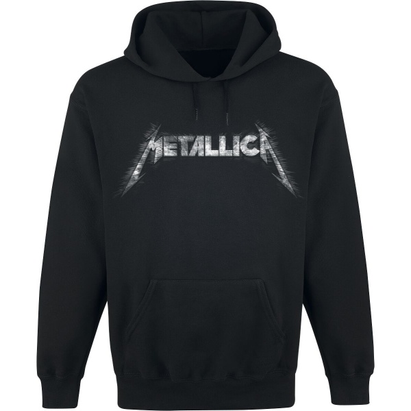 Metallica Spiked Logo Mikina s kapucí černá - RockTime.cz