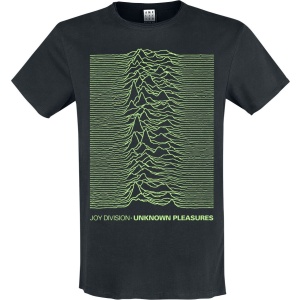 Joy Division Amplified Collection - Unknown Pleasures Neon Green Tričko černá - RockTime.cz