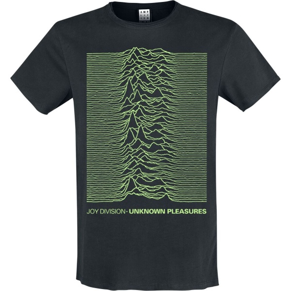 Joy Division Amplified Collection - Unknown Pleasures Neon Green Tričko černá - RockTime.cz