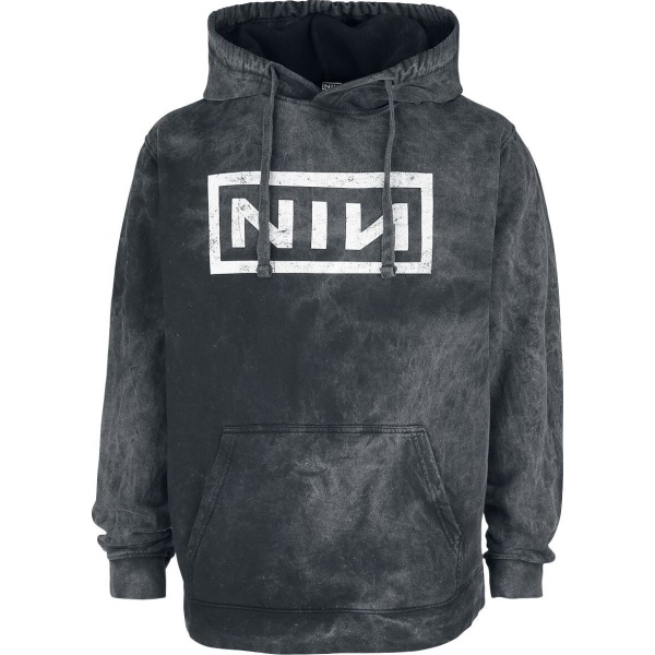 Nine Inch Nails Big Logo Mikina s kapucí charcoal - RockTime.cz