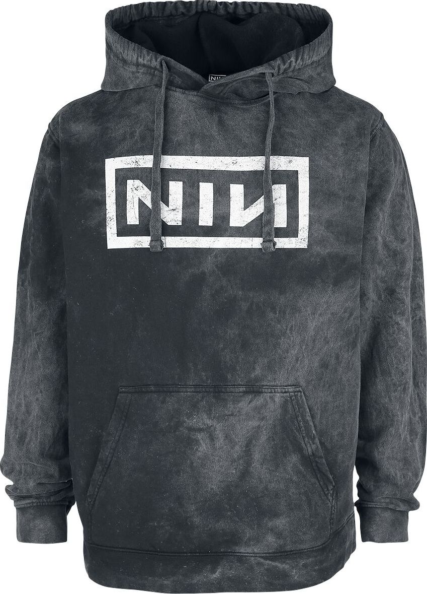 Nine Inch Nails Big Logo Mikina s kapucí charcoal - RockTime.cz