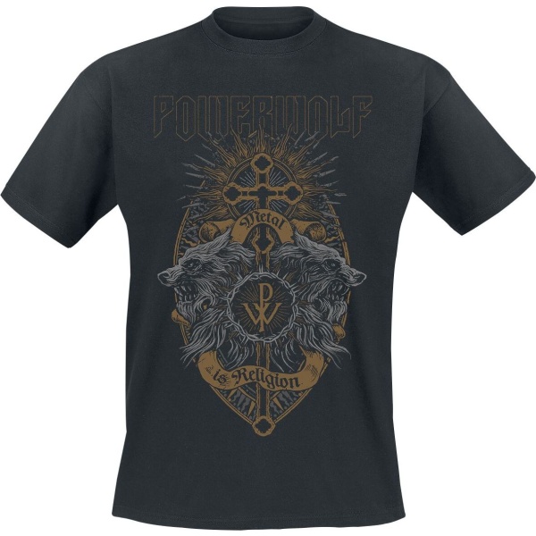 Powerwolf Crest Wolves Tričko černá - RockTime.cz