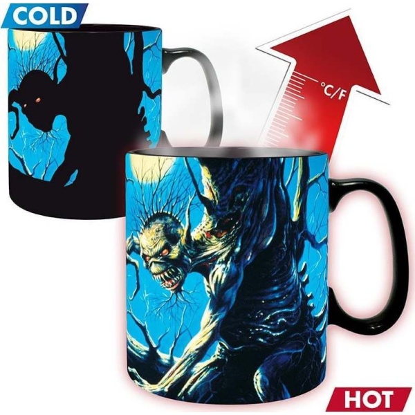 Iron Maiden Fear Of The Dark - Tasse mit Thermoeffekt Hrnek vícebarevný - RockTime.cz