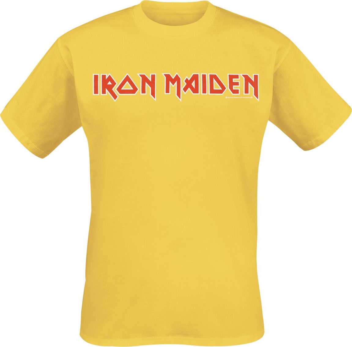 Iron Maiden Logo Tričko žlutá - RockTime.cz