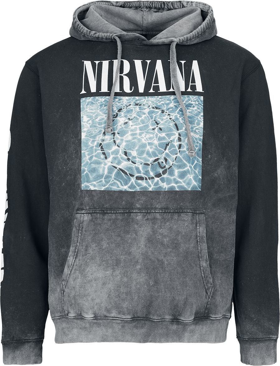 Nirvana Nevermind Stone Mikina s kapucí charcoal - RockTime.cz