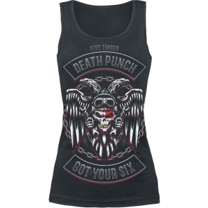 Five Finger Death Punch Biker Badge Dámský top černá - RockTime.cz