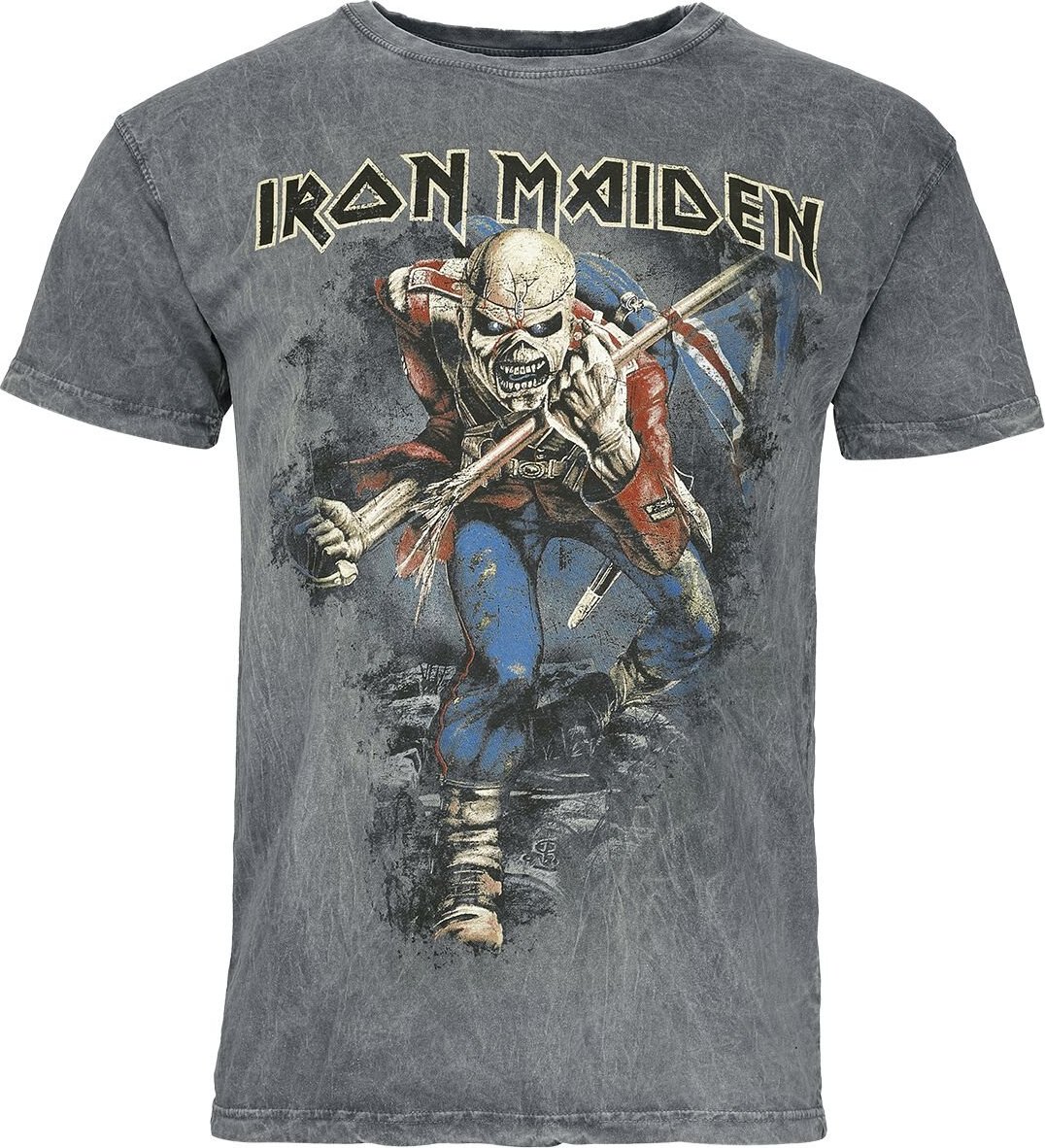 Iron Maiden Trooper Tričko šedá - RockTime.cz