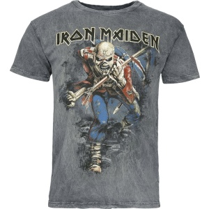 Iron Maiden Trooper Tričko šedá - RockTime.cz