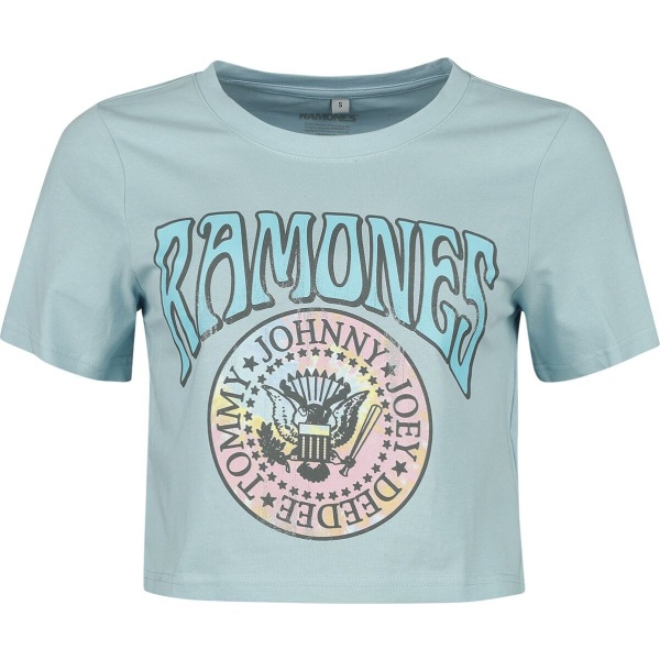 Ramones Coloured Crest Dámské tričko modrá - RockTime.cz