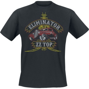 ZZ Top Eliminator Pinstripe Tričko černá - RockTime.cz