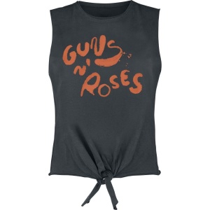 Guns N' Roses Amplified Collection - Paint Logo Dámský top charcoal - RockTime.cz