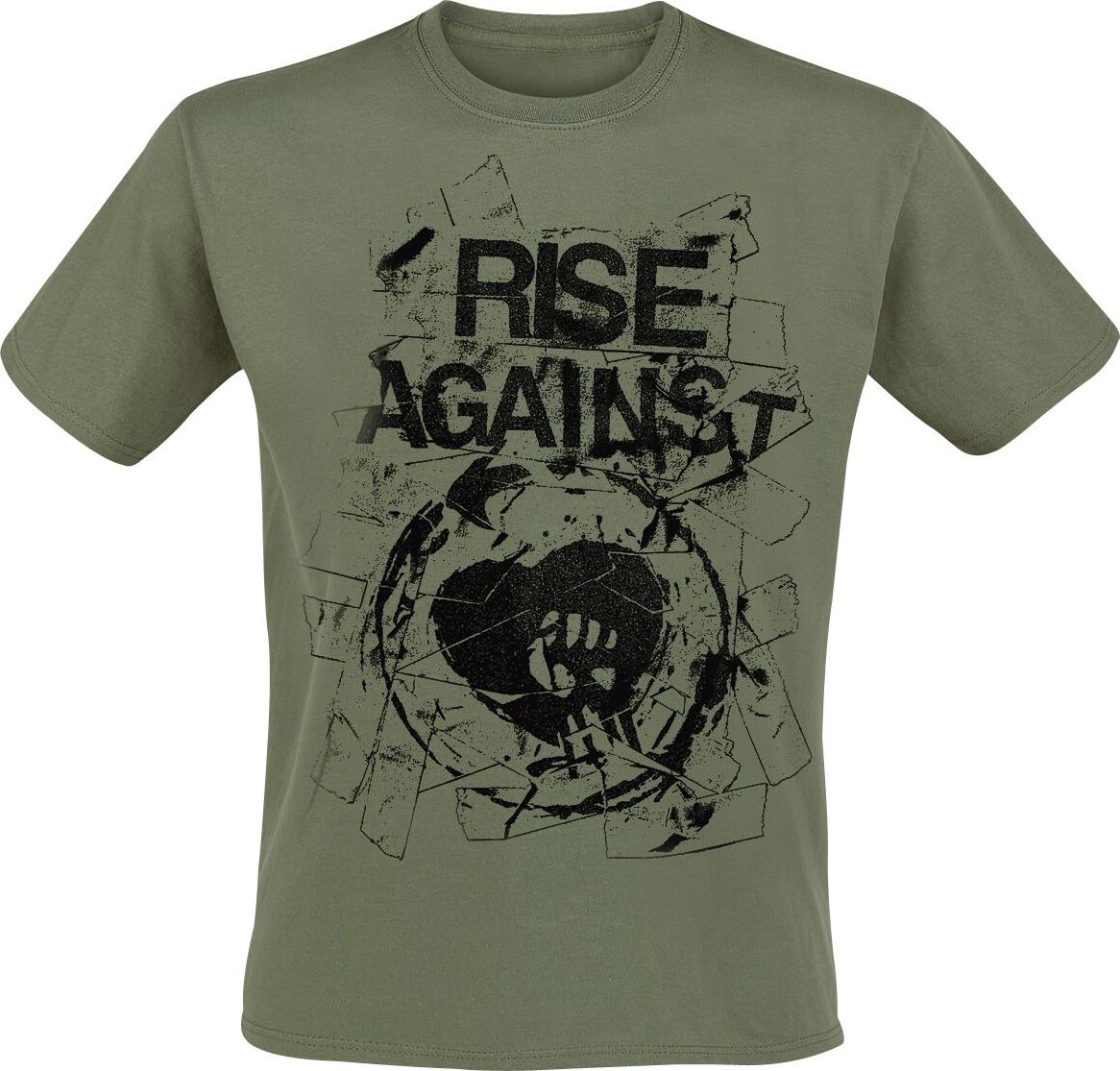 Rise Against Tape Tričko olivová - RockTime.cz