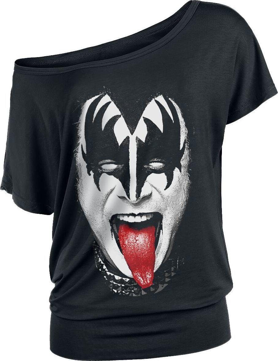 Kiss Gene Simmons Dámské tričko černá - RockTime.cz