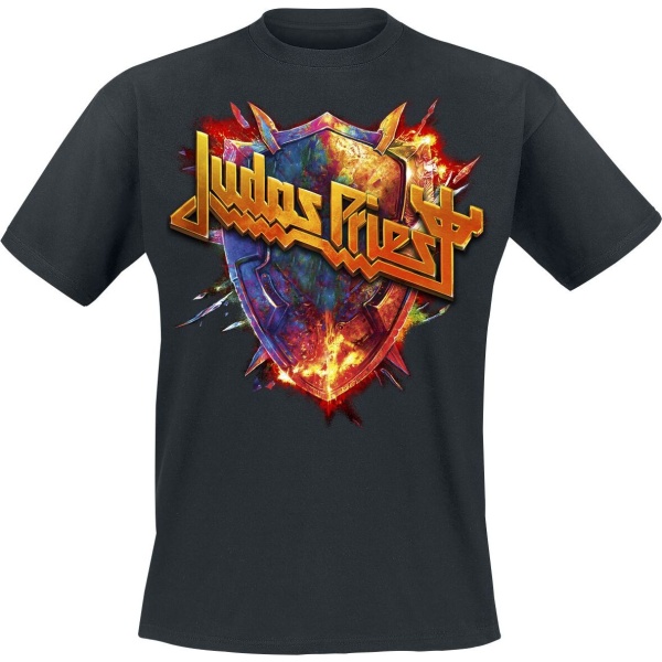 Judas Priest Shield Burst Logo Tričko černá - RockTime.cz