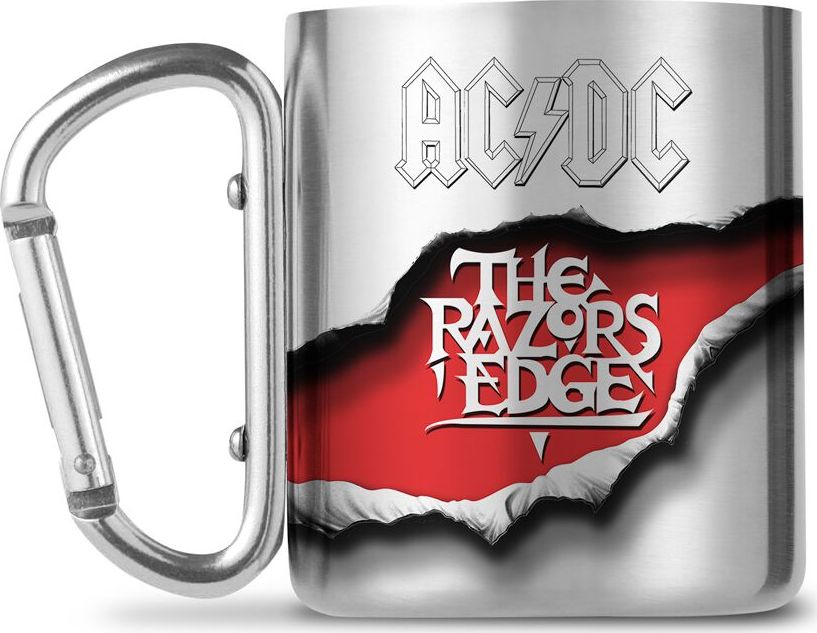 AC/DC The Razors Edge - Tasse mit Karabinerhaken Hrnek stríbrná - RockTime.cz