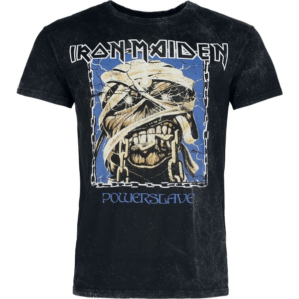 Iron Maiden Square Chain Tričko charcoal - RockTime.cz